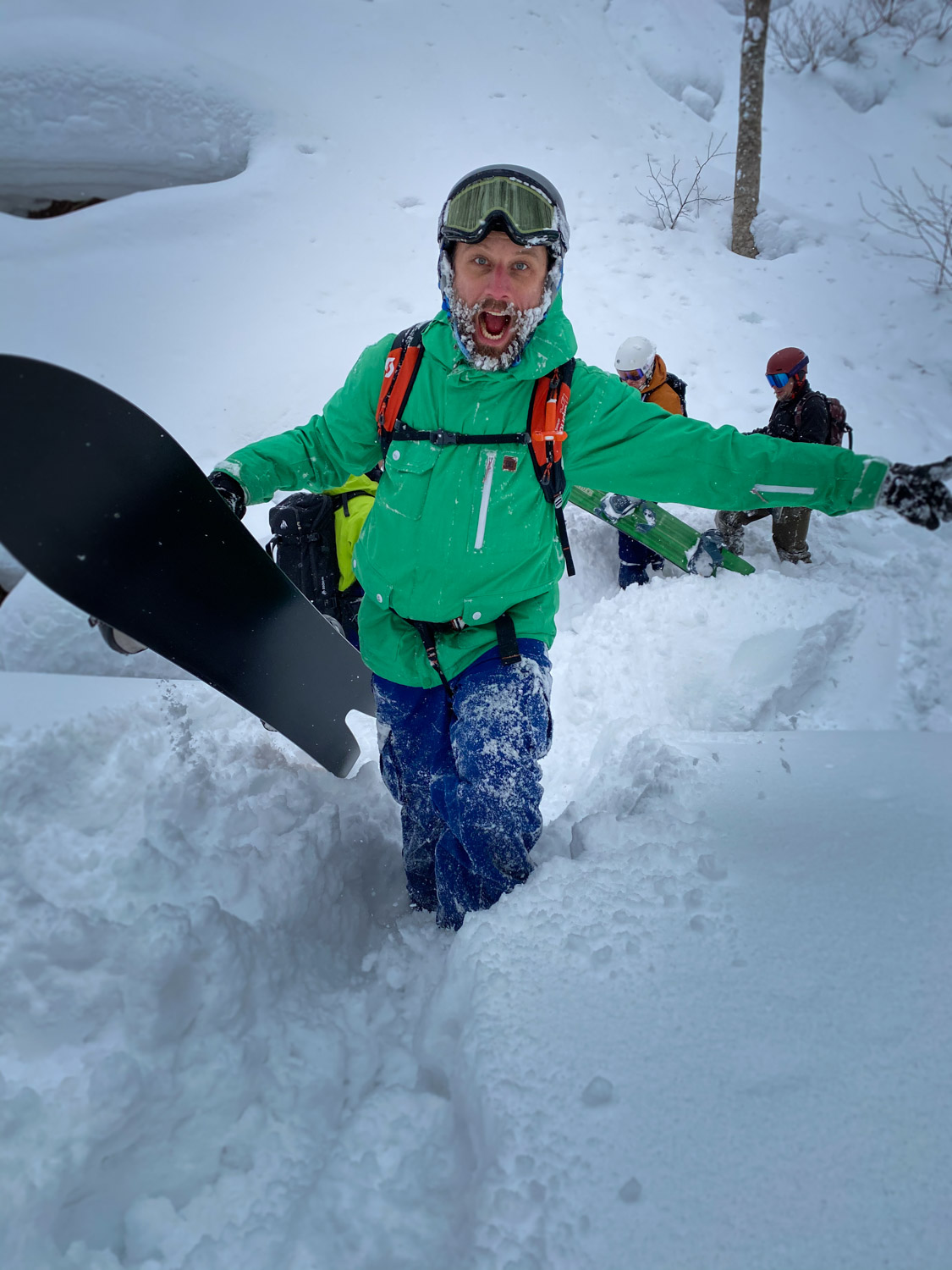 Everywhere you look is powder on this snowboard trip in Japan